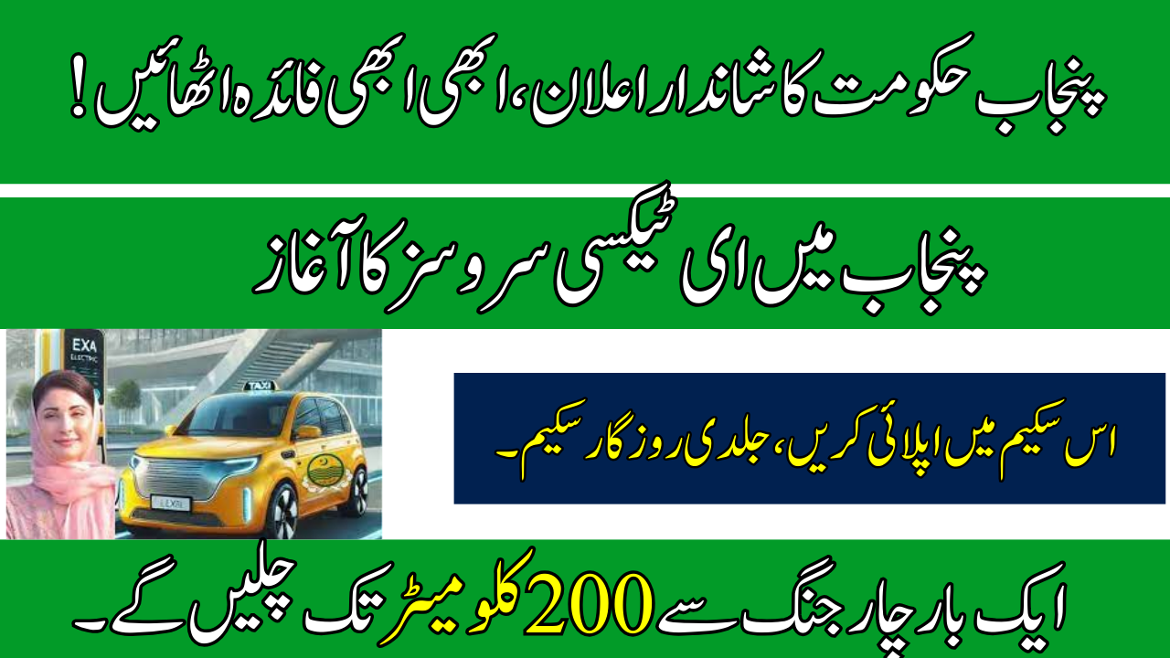 Benefits of the Punjab Electric Taxi Scheme